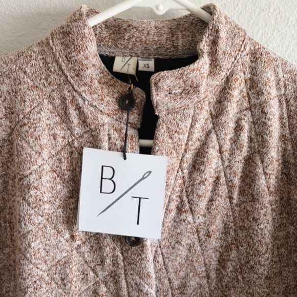 ByTavi Fair Trade Knit Quilted Barn Jacket in Walnut - NWT - Picture 7 of 9